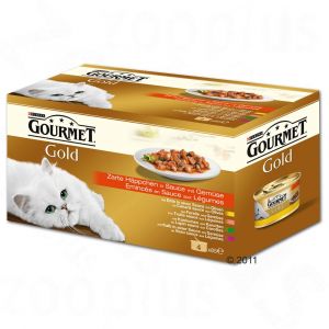 Purina Gourmet Gold Les Noisettes - Paté pour chat Menu Varié (12 x 85 g)