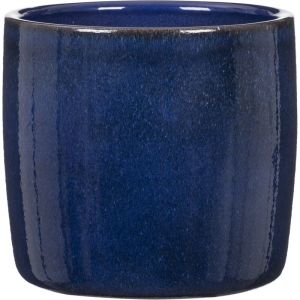 Scheurich Solido, pot de fleurs en céramique, couleur : Mystic Blue, diamètre 17.6 cm, hauteur 16 cm, 3.1 l vol.