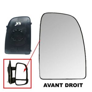 Image de GLACE DE RÉTROVISEUR SUPÉRIEURE AVANT DROITE (DEGIVRANTE) AVEC SUPPORT POUR CITROEN JUMPER 3 - FIAT DUCATO 3 & PEUGEOT BOXER 3