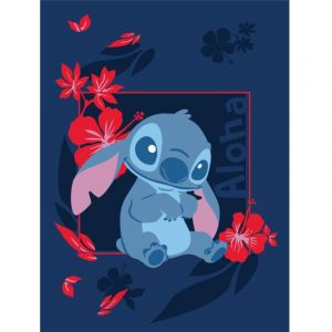 Aymax Plaid 150x110 cm Stitch (Lilo & Stitch) Bleu