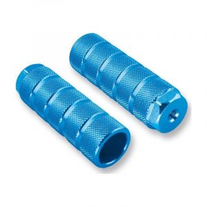Repose-pied V Bike BMX - Bleu - TU - Homme - Aluminium Ø38 mm x 110 mm - Bmx