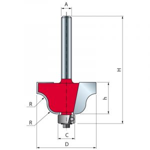 M&egrave;che &agrave; doucine romaine classique FREUD - &Oslash;27 H13,3/54,7 Q8 Z2 - F03FR01806 -38-10008P