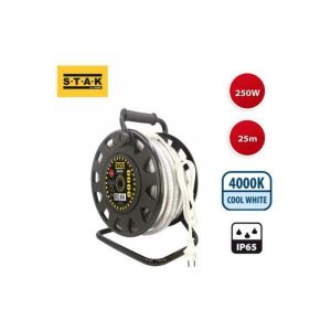 Velamp Lampe De Chantier - RibbON: Ruban LED IP65 25 000 lumens. Avec enrouleur. 25 mètres