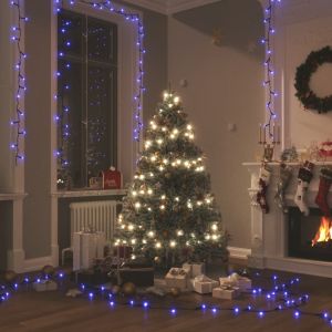 VidaXL Guirlande LED avec 300 LED Bleu 30 m PVC