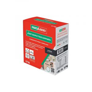 PAREXLANKO - Joint Souple tous Supports - Charbon - Joints de Carrelage de 2 &agrave; 15 mm Soumis &agrave; de Fortes Sollicitations et R&eacute;novation - Sol et Mur - Int&eacute;rieur et Ext&eacute;rieur - 2,5 kg