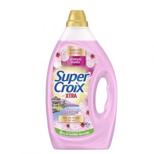 Miror Super Croix par X•Tra -Lessive Liquide - Japon - Fleurs de Cerisier & Thé Vert - Moment Evasion - Experience Sensorielle - Parfum Intense - Longue Durée - Efficace dès 20°C - 42 Lavages