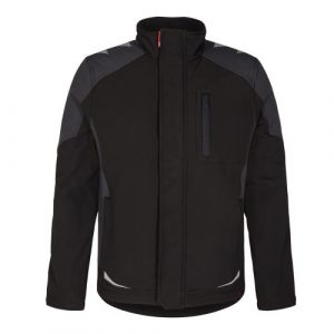 Engel Blouson Softshell Noir Avec Fermeture &Agrave; Rabat Galaxy 8810 - Taille Xxl