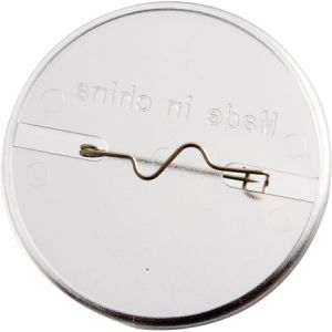 Creotime Badges transparent rond pour photo - 5,5 cm - 5 pcs