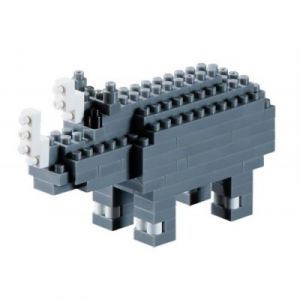 Brixies Nano Puzzle 3D - Rhinoc&eacute;ros