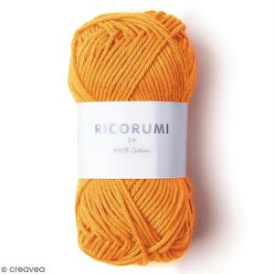 Rico Design Fil à crocheter en coton - Ricorumi - Mandarine - 25 g