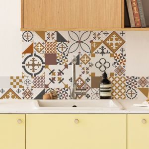 Fond de hotte ALU L 60xH 70cm Ciment Style Pecan