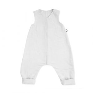 Julius Zöllner Jumper Combinaison en Mousseline, 0,5 tog, Lavable à 40 °C, fabriquée en Allemagne, certifiée Öko-Tex Standard 100, Ivoire, Taille 92