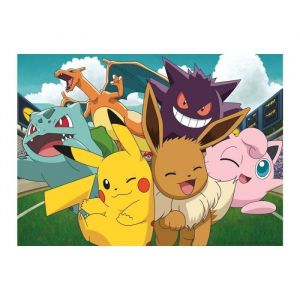 Nathan Puzzle 100 Pieces Pokemon Pikachu Dracaufeu Bulbizarre Ectoplama Rondoudou - Enfant Collection Dessin Animé