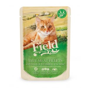 Pâtée pour chat en sachet au canard et à la topinambour Sam's Field - 85 g