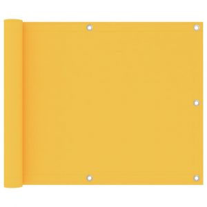 &Eacute;cran de balcon brise pare vue protection confidentialit&eacute; 75 x 300 cm tissu oxford jaune 02_0010192
