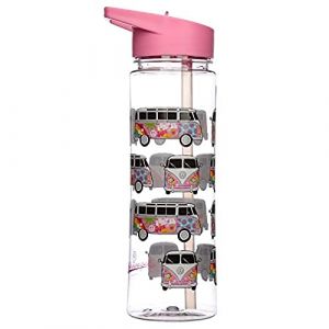 Puckator Gourde en plastique renforcé SK Ecozen Volkswagen Van Bus Combi VW T1 Summer Love