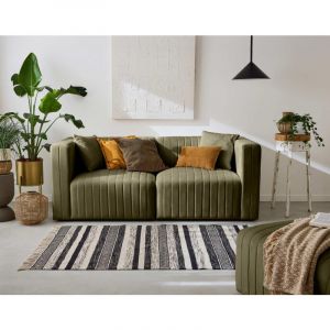 Nova - canapé modulable 2 places - en velours - Vert