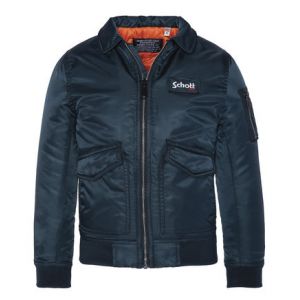 Schott Blouson bomber CWU enfant Bleu - Couleur Bleu - Taille 16-20 ans