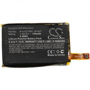 Vhbw Batterie compatible avec Fitbit FB504, FB505, Versa smartwatch montre connectée bracelet fitness (150mAh, 3,85V, Li-polymère)