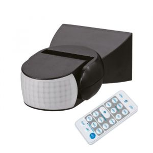 Maclean Détecteur de mouvement PIR infrarouge MCE241 B avec télécommande max. 1200W (lampe à incandescence) max. 300W (LED)