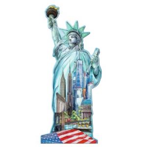 Ravensburger Statue de la Libert&eacute; - Puzzle silhouette 1000 pi&egrave;ces