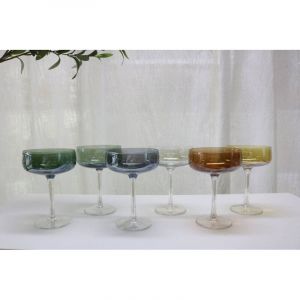 Atmosphera 6 coupes de champagne Lucia D10,5xH15cm créateur d'intérieur