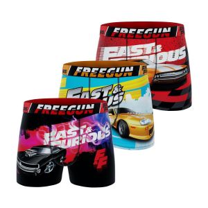 Freegun Boxers Lot de 3 boxers enfant Fast and Furious