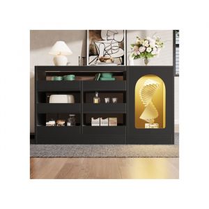 Redom - Canap&eacute;-lit gigogne, multifonction 2 en 1 90/180, avec prise et sac de rangement, velours, gris