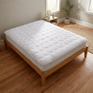 Sweet Night Surmatelas Moelleux 160x200 cm - Protege Matelas Impermeable - Housse Coton - 4 Coins Elastiques - Traitement Anti-Acarien