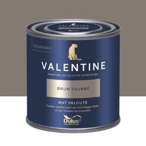 Peinture murs&boiseries Valentine Mat Velouté Brun Tourbé 0,125L