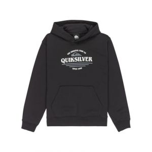 Quiksilver Pull en Polaire Graphic Hoodie Gar&ccedil;on 8-16 Ans Noir 14