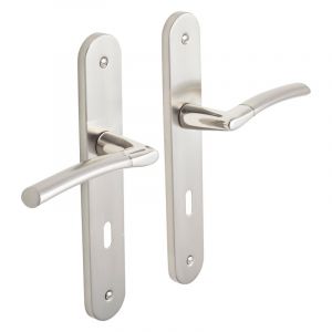 Inspire 2 poign&eacute;es de porte Eina trou de cl&eacute;, zamak entraxe 195 mm