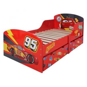 North Star Balloons Lit d'enfant avec tiroirs en bois Disney Pixar Cars