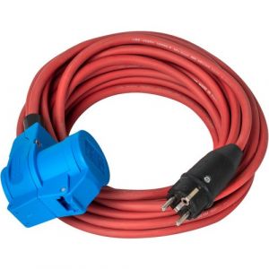 Brennenstuhl Rallonge électrique/Prolongateur électrique Solutions Outdoor pour Camping-Cars, caravanes, Bateaux, commerces ambulants (15m H07RN-F 3G1,5, en extérieur), fabriquée en France