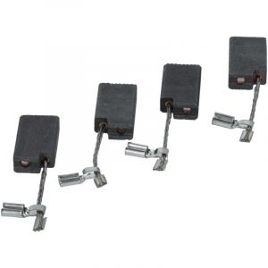 Vhbw 4x balais charbon 5 x 10 x 17 mm remplace Fein 158, 30711158000 pour ponceuse à bande, perceuse, meuleuse droite, meuleuse d'angle