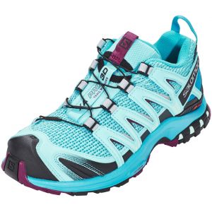 Salomon XA Pro 3D W, Chaussures de Trail Femme, Bleu (Blue Curacao/Bluebird/Dark Purple 000), 43 1/3 EU