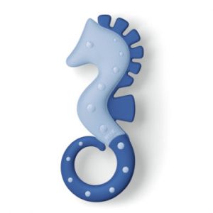 Nuk Anneau de dentition hippocampe bleu &agrave; partir du 3&egrave;me mois