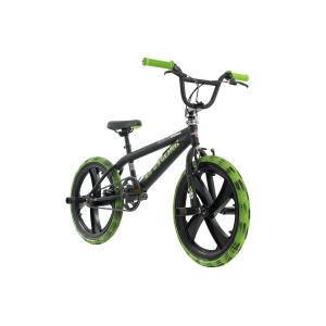 Image de KS Cycling BMX Freestyle Crusher 20" pour garçon Noir/Vert 28 cm