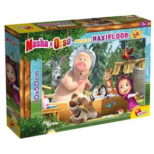 Lisciani Giochi Divertiti a realizzare questo coloratissimo puzzle di Masha e Orso con grandi tessere facili da maneggiare! Libera la tua creatività