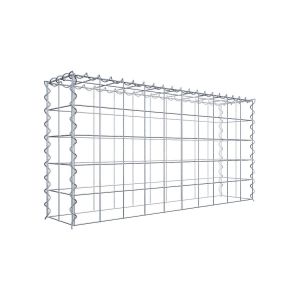Gabion sur toile type 3 100 cm x 50 cm x 20 cm (L x H x P), maille 10 cm x 10 cm, spirale
