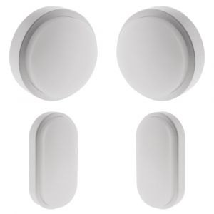 Zenitech 2 hublots LED rond et ovale - Blanc chaud - IP44 - 8W - Elexity