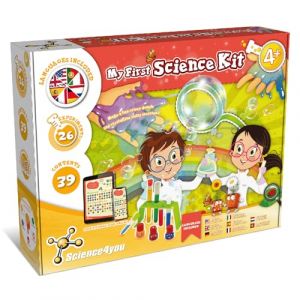 Science4you Mon Premier Kit Scientifique pour Enfants +4 Ans - Jeux &Eacute;ducatif avec 26 Exp&eacute;riences Scientifiques, Fait Bulles de Savon et Apprendre Les Couleurs, Cadeau pour Gar&ccedil;on et Fille 4 Ans