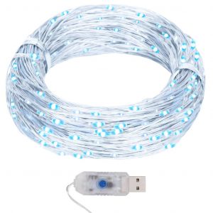 VidaXL Guirlande lumineuse micro LED 40m 400LED Blanc froid 8fonctions