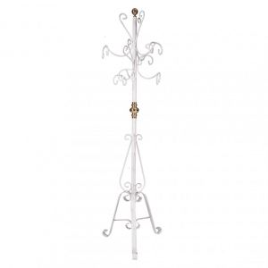 Alter Cintre pratique en métal pour l'entrée, Porte-manteau classique, Made In Italy, Petit homme avec porte-parapluie, Dead M