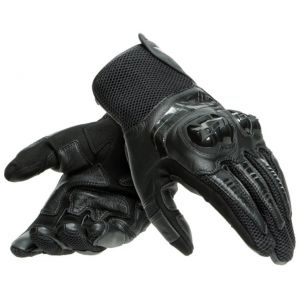 Dainese Mig 3 Unisex Leather Gloves, Gants Moto Cuir Homologué, Pour Homme et Femme, Noir/Jaune Fluo, XXL