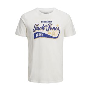 Jack & Jones T-shirt col rond jjelogo Blanc Pur - Taille XS;S;L;2XL