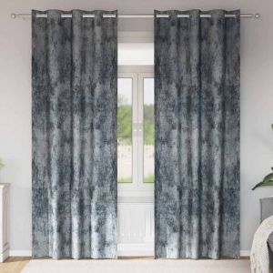 VidaXL Rideau avec des rideaux 2 pcs Gris argent&eacute; 245 x 140 cm Velours
