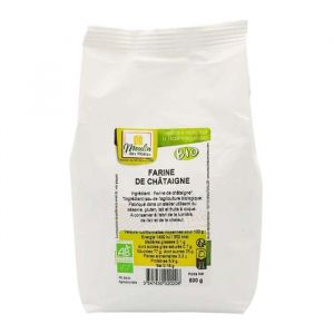 Image de Moulin des moines Farine de châtaigne bio 500g