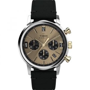 Timex Montre - TW2W60300 - Cuir Noir - 40 mm - Résistante à leau 5 bar