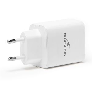 Bluestork Chargeur USB-C/A 65W Power Delivery - Blanc